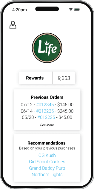 mobile ordering screenshot